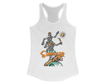 Retro Summer Vibes Women's Racerback Tank