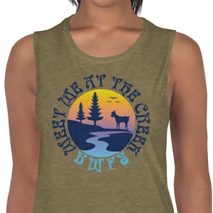 Billy Strings Women&#39;s Muscle Tank: Meet Me at the Creek