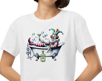 Phish Bathtub Gin Crop Top Tee: Combed Cotton Women's Shirt