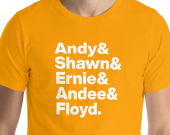 Andy Frasco and the U.N. Band Member Names T-Shirt