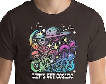 Daniel Donato T-Shirt, Let's Get Cosmic Shirt, Cosmic Country, Psychedelic Planets, Unisex t-shirt, Psychedelic Shirt, Planet Shirt