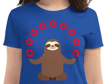 Phish Sloth T-Shirt - Women's Phish Shirt, Women's Short Sleeve T-shirt - Juggling Sloth