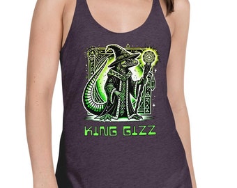 King Gizzard Lizard Wizard Racerback Tank Top: Nonagon Staff Design