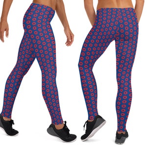 Phish Donut Leggings: Regenbogen Donuts, bequeme Mikrofaser