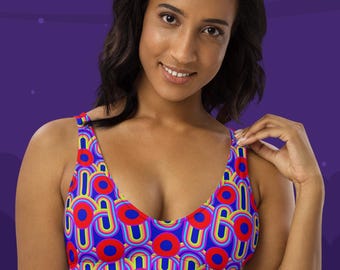 Phish Vegas Donut Bikini Top | Psychedelic Swimwear | Festival Bikini