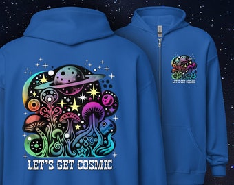 Let's Get Cosmic Hoodie, Daniel Donato, Cosmic Country, Cosmic Hoodie, Psychedelic Planets, Psychedelic Hoodie, Planet Hoodie, Galaxy Hoodie