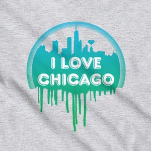Camiseta &quot;Amo Chicago&quot; para niño: regalo de recuerdo del horizonte