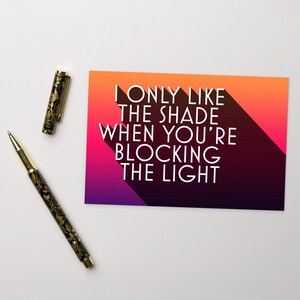 Phish-valentijnskaart: &quot;Ik hou alleen van de schaduw...&quot;