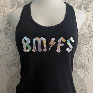 BMFS Holographic Tank Top, Billy Strings Tank Top, Billy Strings Shirt, Billy Strings ACDC font, Billy Strings Women
