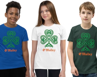 Camiseta de trébol irlandés personalizada: camiseta infantil del Día de San Patricio
