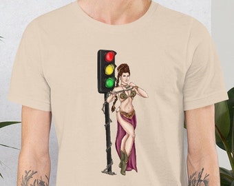 Phish Slave T-shirt, Slave Shirt, Phish Slave, Phish Star Wars, Phish Slave Shirt, Princess Leia, Traffic Lights, Slave to the Traffic Light