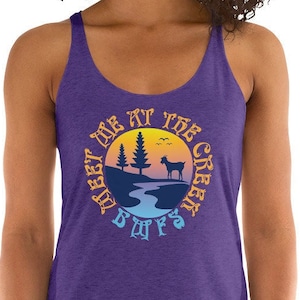 Billy Strings Racerback Tank Top, Meet Me at the Creek Tank Top, BMFS Tank Top, Billy Strings Top, Billy Strings Shirt, Billy Strings Women