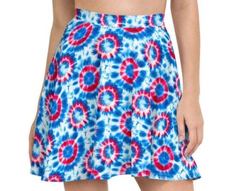 Phish Donut Tie Dye Skater Skirt