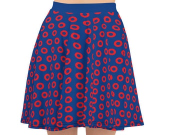 Fishman Donut Print Skater Skirt - Phish Fan Apparel