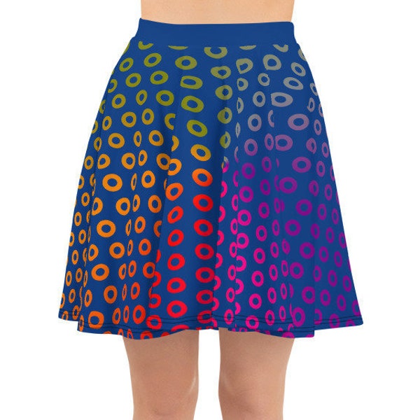 Phish Skirt, Fishman Skirt, Fishman Print, Phish Donut Skirt, Phish Skater Skirt, Fishman Print Skirt, Fishman Pattern Skirt, Phish Women