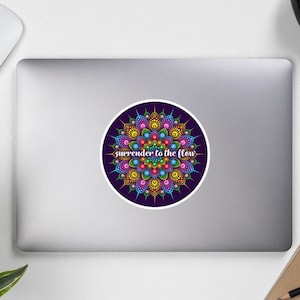 Phish Mandala Sticker: Surrender to the Flow Lyrics
