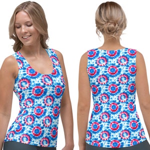 Phish Tie Dye Donut Print Tank Top, Phish Tie Dye Tank, Phish Tie Dye Shirt, Phish Tie-Dye, Phish Tie Dye Donuts, Phish Donut Tank Top