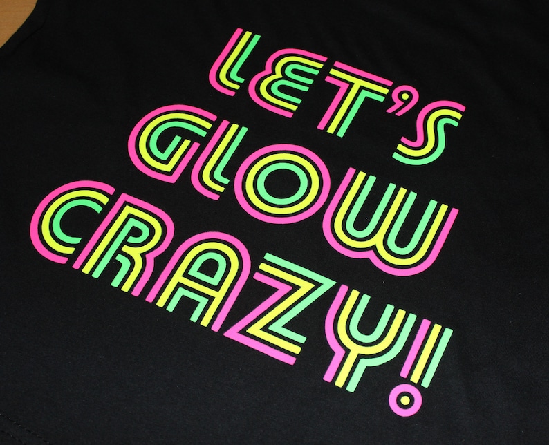 Glow Party Shirt Girl's Glow Party Glow Shirt Glow Etsy