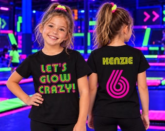 Girls’ Glow Party Shirt – Blacklight Tee