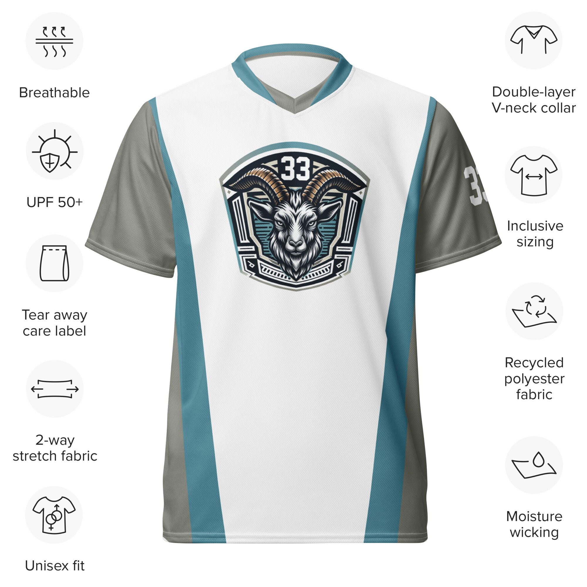 Billy Strings Jersey, Billy 33, Billy Goat Crest, Billy Goat