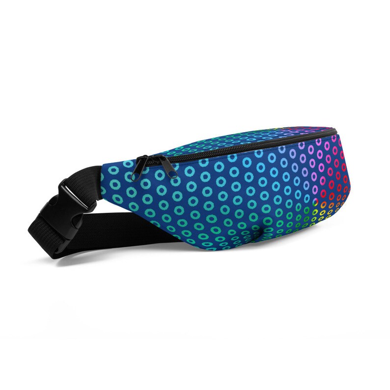 Phish Donut Fanny Pack: Rainbow Prism Psychedelic Print image 6