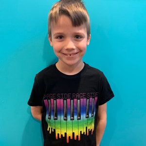 Phish Kids Shirt: Page Side Rage Side, Melting Piano Keys