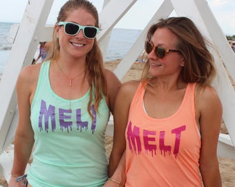 Melt Tank Top, Phish Shirt, Phish Tank, Phish Racer Back, Phish T-shirt, Phish Women's, Phish Girl, Phish Chick, Split Open and Melt