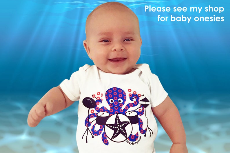 Phish Shirt, Octopus Drummer, Phish Kids, Fishman Print, Jon Fishman, Phish T-Shirt, Baseball Shirt, Octopus, Drummer, Fishman, Phish image 7