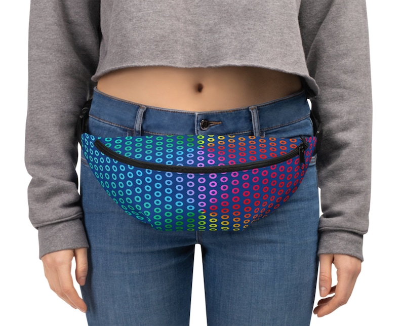 Phish Donut Fanny Pack: Rainbow Prism Psychedelic Print image 1