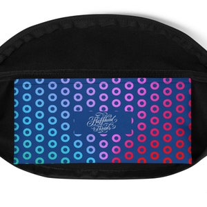 Phish Donut Fanny Pack: Rainbow Prism Psychedelic Print image 9
