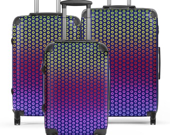 Phish Rainbow Donut Hard-shell Suitcase, Phish Suitcase, Phish Luggage, Phish Bag, Phish Travel, Phish Tour, Phish Gift, Phish Donut Bag