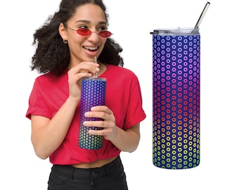 Phish Rainbow Donut 20oz Tumbler: Stainless Steel Travel Mug