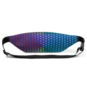 Phish Donut Fanny Pack: Rainbow Prism Psychedelic Print image 8