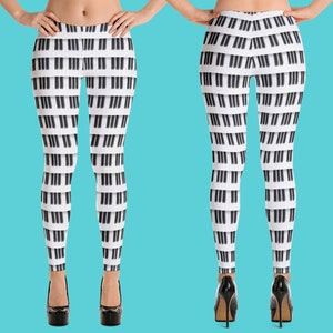 Piano Keys Leggings: Music Lover Outfit