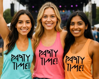 Phish Party Time Racerback Tank Top: Concert Apparel