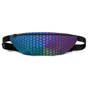Phish Donut Fanny Pack: Rainbow Prism Psychedelic Print image 5