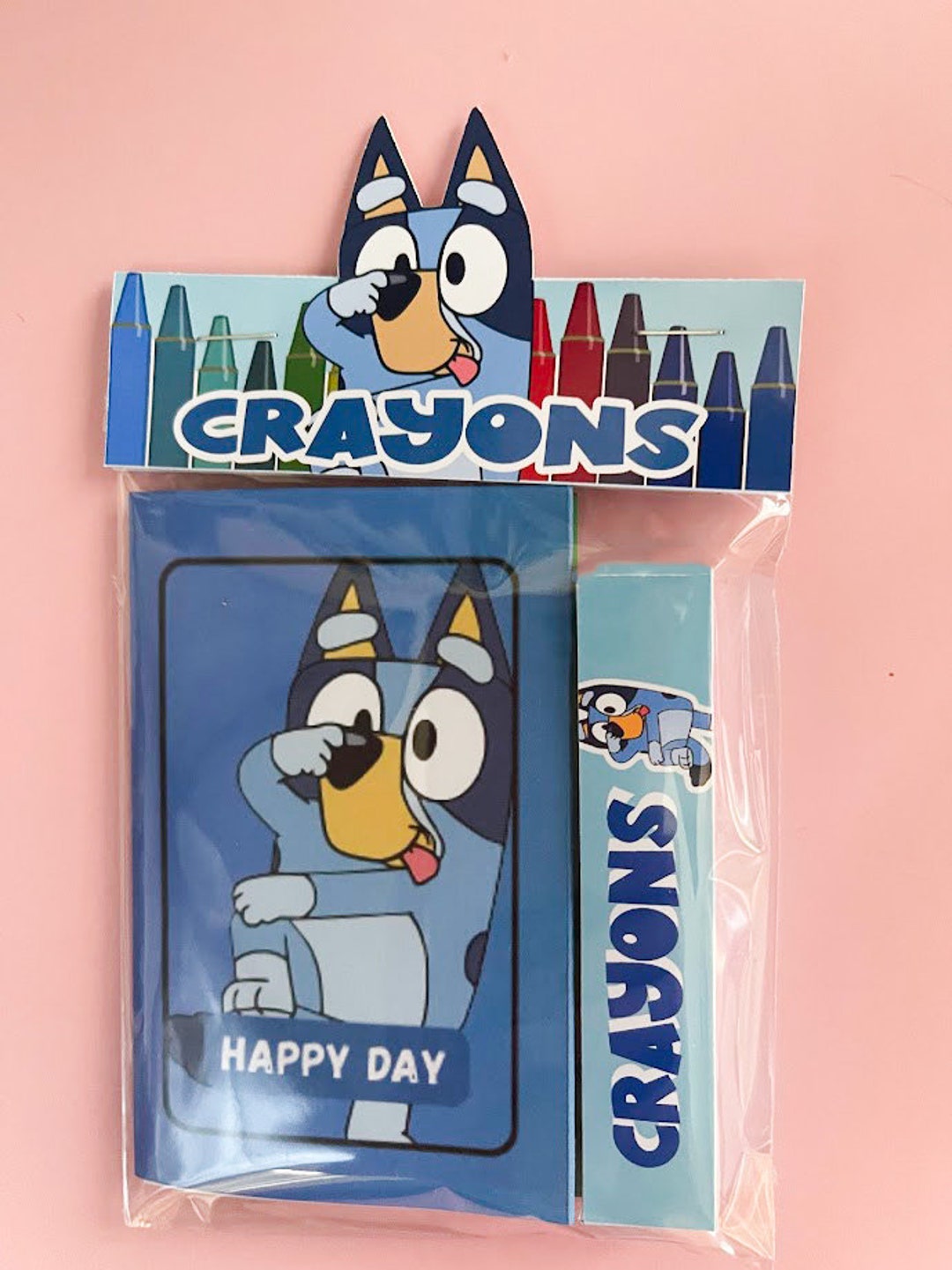 Bluey Party Favor Mini Coloring & Crayons PARTY PACK Mini Coloring ...