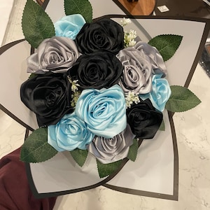 Ribbon Roses Bouquet