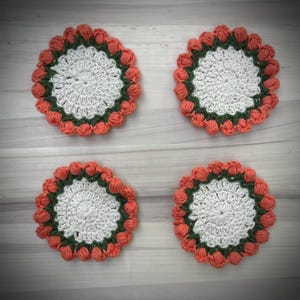 Crochet Flower Coasters