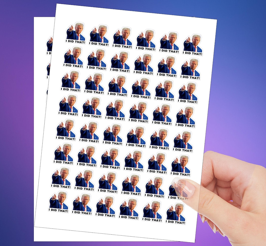 100 Trump I Did That Stickers: Funny Political Prank Decals - Etsy