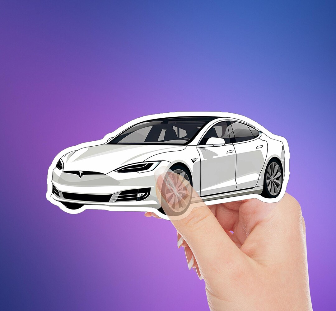 Tesla Build Sticker NEW- for Telsa Model S EV White Sticker Vinyl Decal - 4 X 1.7 INCHES - Etsy