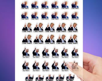 Funny Trump Meme Stickers: Political Humor Decals (39 PCs)