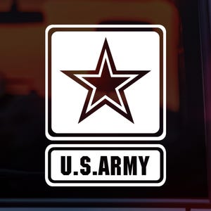 U.S. Army Vinyl Decal: Military Support Emblem, Patriotic Gift
