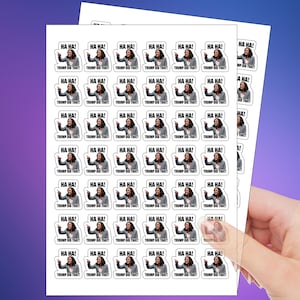 10 ~ 1000PCs &quot;Trump Did That&quot; Kamala Harris Stickers - Funny Trump Meme Decals - Political Humor - Gas Pump Stickers - Size: 1 x 1.1 INCHES
