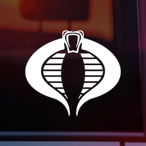 Cobra Commander Symbol Vinyl Decal: Waterproof Car Laptop Sticker