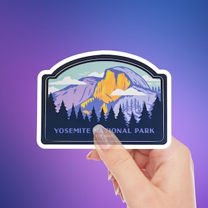Yosemite National Park Sticker: Half Dome Vinyl Decal