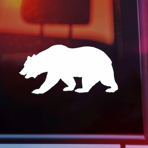 California Bear Vinyl Decal: Wildlife Car Sticker, Laptop Sticker