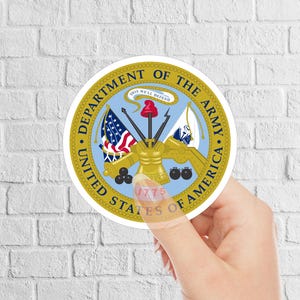 US Army Seal Vinyl Sticker: Military Laptop Decal (3 Inches)
