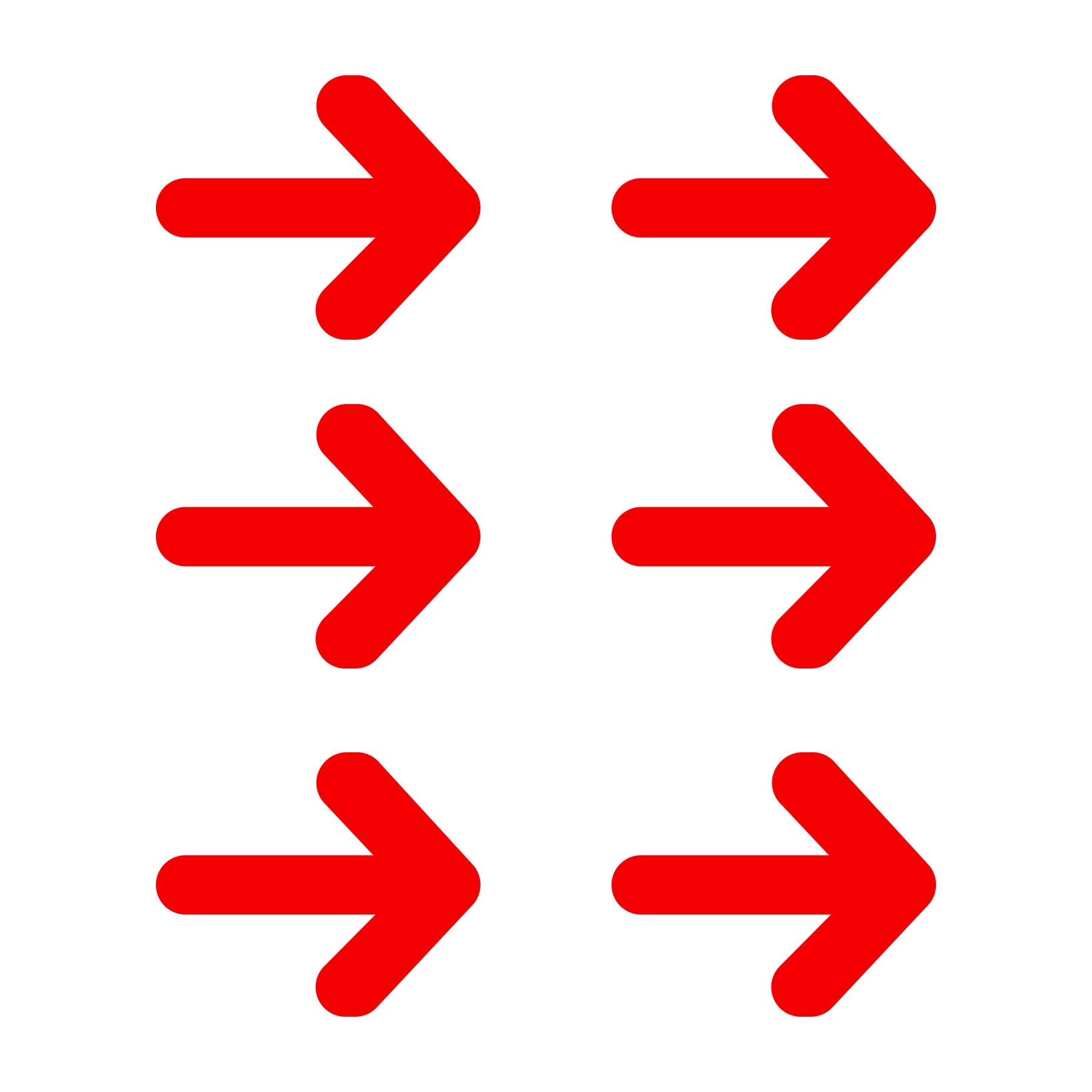 Directional Arrow Decal Stickers: Waterproof Vinyl Directional Signage ...