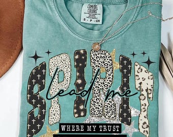 Spirit Lead Me Png, Spirit Religious Png, Jesus Quotes Png, Christian Women Png, Preppy Everyday Jesus Floral Png, Bible Verse Png, Leopard